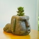 thumbnail image 3 of Jardinera de Resina Moai Piedra Flor Gloria Florero de la plantadora de arte de escultura, 3 of 8