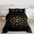 thumbnail image 2 of Homewish Boho Life Tree Queen Comforter Set for Teens, Black Gold Galaxy Bedding Sets, Psychedelic Constellations Reversible Bedding Comforter Set, Microfiber Bedroom Decor, 3-Piece, 2 of 8