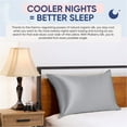 thumbnail image 4 of Blissy Silk Pillowcase - Standard - Silver, 4 of 8