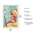 thumbnail image 2 of Mallorca Spain - Island of Everlasting Spring - Iberia Air Lines - Vintage Airline Travel Poster c.1950s - Fine Art Matte Paper Print (Unframed) 30x44in, 2 of 4