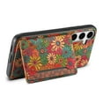 thumbnail image 3 of for Samsung Galaxy S24 Plus Luxury Premium PU Leather + TPU Case with 3 Card Slots, Kickstand Back Case Floral Pattern Skin-Friendly Shock-resistance Cover for Samsung Galaxy S24 Plus, Spring, 3 of 6