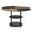 Black, variant on EBQOSK 47.3-Inch Diameter Modern Splicing Circular Dining Table - Double-Layer Storage, Wood And Black Fan-Shaped Diagonal Color Matching Design, Interpreting Home Aesthetics And Practicality Black
