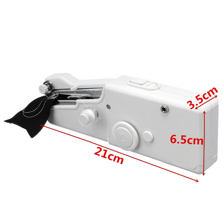 Handle Mini Sewing Machine Portable Hand Held Sewing Device Electric Mobile  Knitting Machine with Sewing Kit Quick Stitch Tool Craft Supplies for