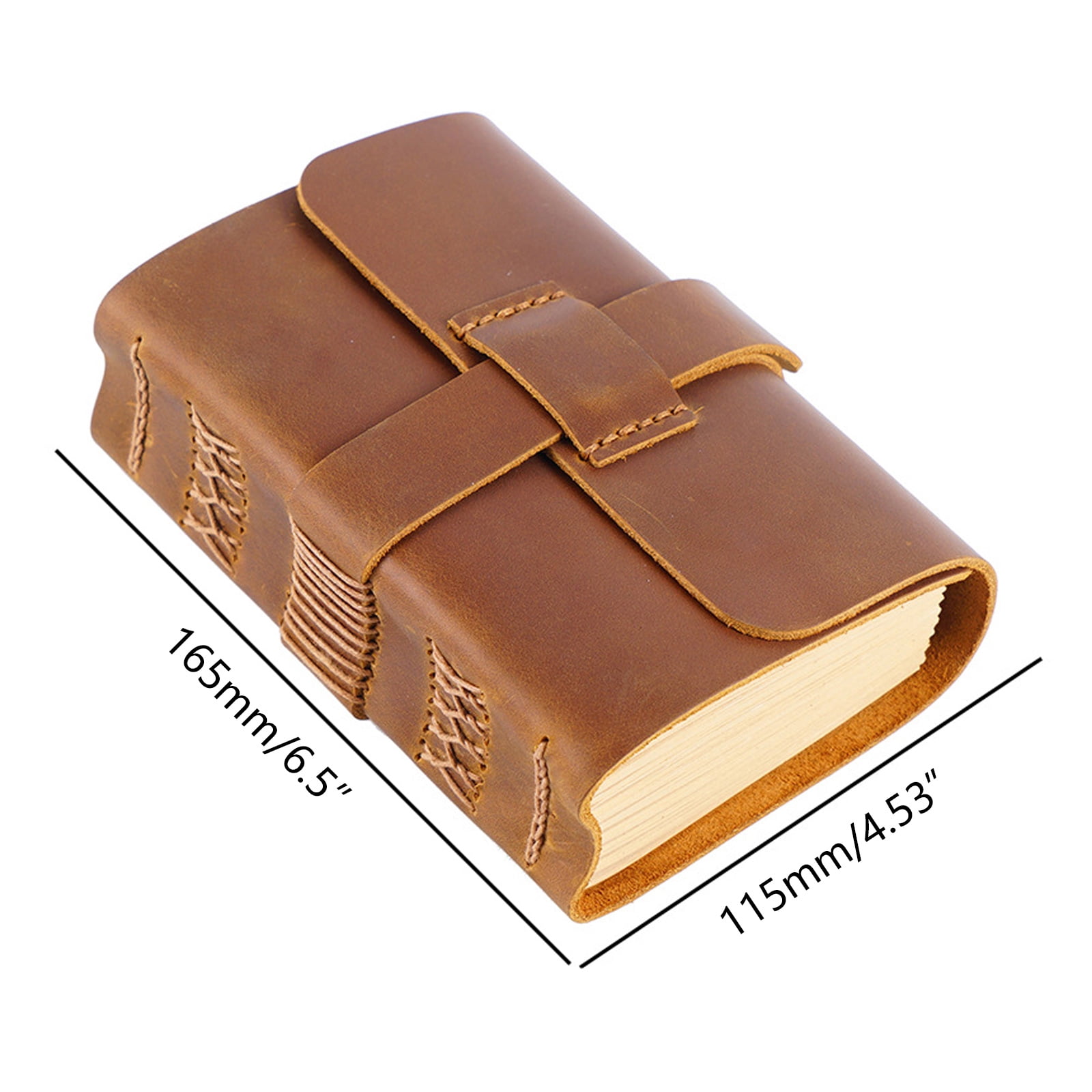 Vintage Leather Notepad Travel Journal Handmade Notebook Personal Diary Sketchbook Memo Book for Adults Writing Drawing
