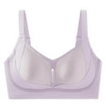 thumbnail image 5 of Ashirexll Wireless Bras for Women, Plus Size Everyday Bras, Solid Color Thin Style Ventilate Back Buckle Bra without Steel Rim, 5 of 6