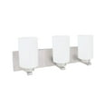 thumbnail image 4 of Aspen Creative 62220, Three-Light Metal Bathroom Vanity Wall Light Fixture, 22" Wide, Transitional Design in Satin Nickel, 4 of 6