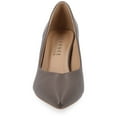 thumbnail image 6 of Journee Women's Simonne SuperNatural Shades Wide Width Block Heel Pointed Toe Pumps, 6 of 9