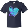 thumbnail image 3 of Inktastic Suicide Prevention Awareness Purple and Teal Heart Ribbon Youth T-Shirt, 3 of 5