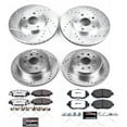 thumbnail image 3 of PowerStop Front and Rear Z26 Street Warrior Carbon-Fiber Ceramic Brake Pad and Drilled and Slotted Rotor Kit Fits: LEXUS Select Models K1078-26, 3 of 9