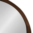 thumbnail image 5 of Kate and Laurel Hutton Round Decorative Modern Wood Frame Wall Mirror, 22 Inch Diameter, Walnut Finish, 5 of 6