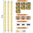 thumbnail image 4 of Soporte para plantas Bamworld 01A con luz de cultivo de 3 niveles para más de 7 macetas, 4 of 6