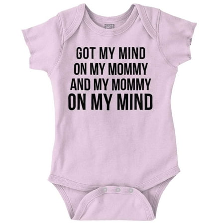 

Funny Mommy on my Mind Hip Hop Romper Boys or Girls Infant Baby Brisco Brands 6M