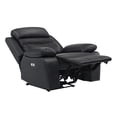 thumbnail image 6 of Lexicon Hancock Leather Power Reclining Chair in Black, 6 of 8