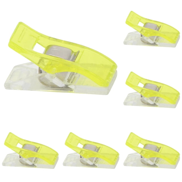 Sewing Clips, 10 Pcs Premium Quilting Clips, Versatile Craft Clips for Quilting, Fabric, Binding, Crocheting, Kniting etc,Yellow*10
