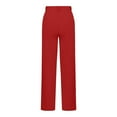 thumbnail image 4 of Guluxicc Yoga Pants for Women Casual Straight Leg Athletic Pants Stretch Business Work Trousers, Red, S, 4 of 7