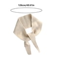 thumbnail image 3 of Zijinkuiwen Womens Scarf Knitted Pointed Tip Self Tie Warm Wrap for Daily Wear and Cold Weather Occasions,Yellow,One Size, 3 of 4