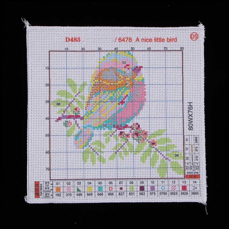 DIY Cross Stitch Stamped Kits Home Decor , Pre-Printed Cross-Stitching  Patterns for Beginner Kids & Adults– Embroidery Needlepoint Starter Kits,  Woodpecker