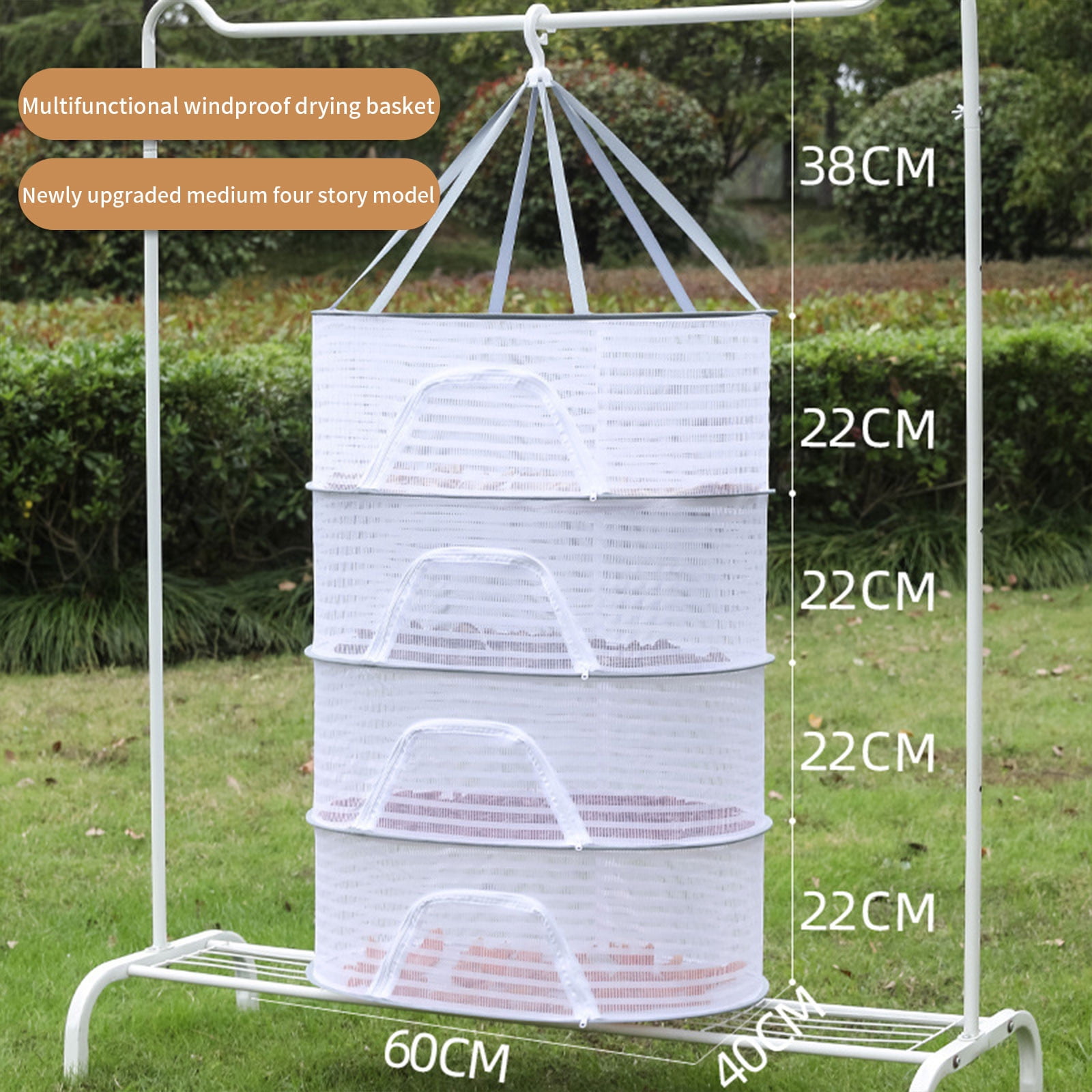 Hesxuno Flat Clothes Drying Rack Foldable Mesh Clothes Flat Drying