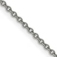 thumbnail image 2 of Chisel Stainless Steel Polished 2.5mm Cable Chain - 22", 2 of 8