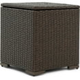 thumbnail image 1 of Afuera Living Modern Wicker Patio Storage Side Table in Brown, 1 of 8