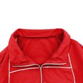thumbnail image 3 of Busydd Lounge Sets for Women Trendy Solid Color Striped Two Piece Sets for Women Casual Workout Long Sleeve Zip Up Jacket and Shorts Womens Sets, 3 of 8