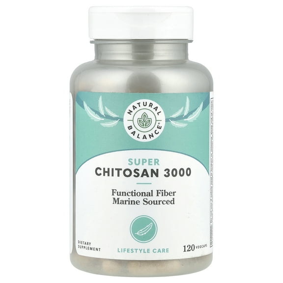 Natural Balance Super Chitosan 3000, 120 VegCaps (750 mg per Capsule)