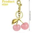 thumbnail image 2 of Topboutique Cherry Keychain Cherry Bag Charm Keychains for Women Cute Purse Handbag Accessories Charms with Keychain and Clip for Gifts,Gold, 2 of 8