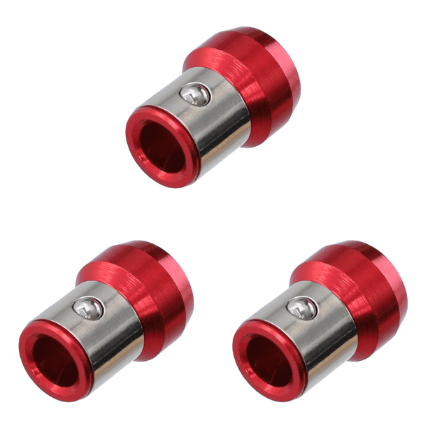 Destornillador de anillo magnético potente imán antideslizante soporte de puntas de tornillo rojo