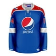 thumbnail image 3 of Pepsi Globe Blue Hockey Jersey, 3 of 5