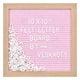 thumbnail image 1 of Pizarra de fieltro Veskaoty de 10 x 10 pulgadas con 294 letras, color rosa, 1 of 6