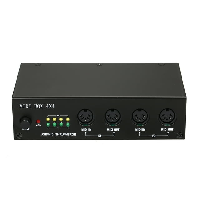 UM4X4 USB MIDI Interface 4 IN /4 Out 64 MIDI Channels 4i4o + Merge 2i4o MIDI Box 4X4