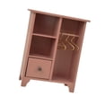 thumbnail image 4 of Organizador de ropa 1:12, estante de ropa con cajón, accesorios DIY, Mini estante de ropa para muebles de micropaisaje, exhibición de ventana, 4 of 9