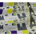 thumbnail image 6 of oneOone Viscose Jersey Dark Purple Fabric Paris Postcard Sewing Material Print Fabric By The Yard 60 Inch Wide, 6 of 7