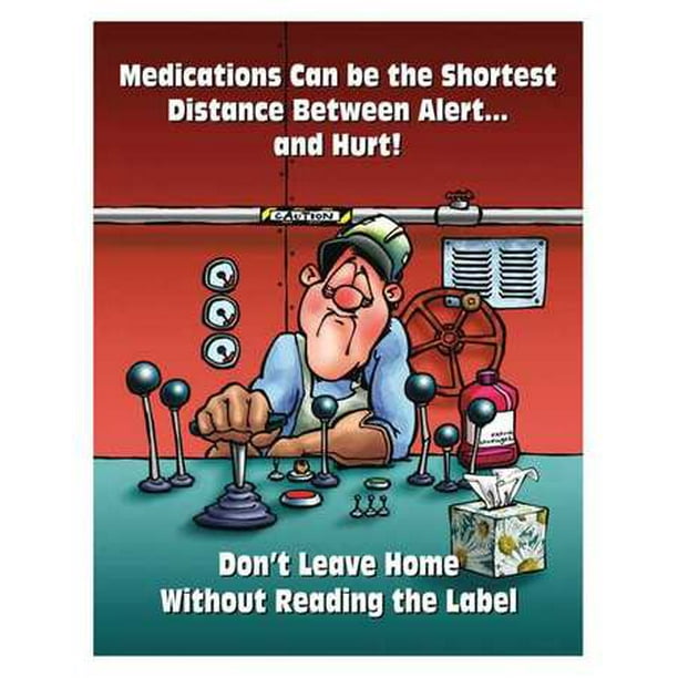 P3855 Safety Poster, Medications Can Be The, ENG