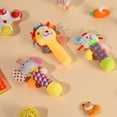 thumbnail image 3 of KABOER 3 Pcs Baby Soft Rattles Toys, Baby Sensory Rattle Toys, Plush Animal Rattle Toys, Infant Squeak Sound Sensory Toys for 0-6 Months Newborn, 3 of 7