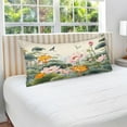 thumbnail image 4 of Lotus Flowers Plush Pillowcase, Luxury Soft King Pillow Case for Hair and Skin, Standard Size Pillow Covers with Zipper Closure, 20x30in Home Decor Gifts, 4 of 7