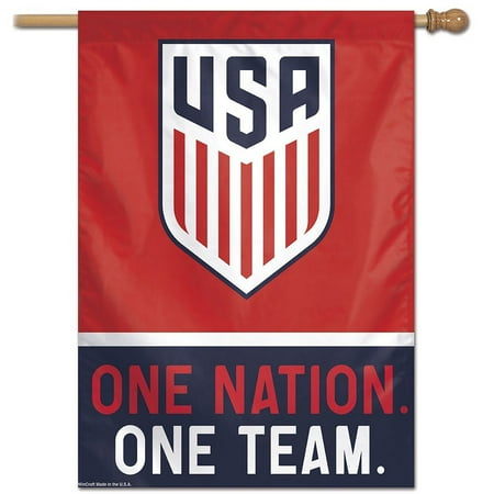 - USA One Nation One Team Soccer Banner Flag