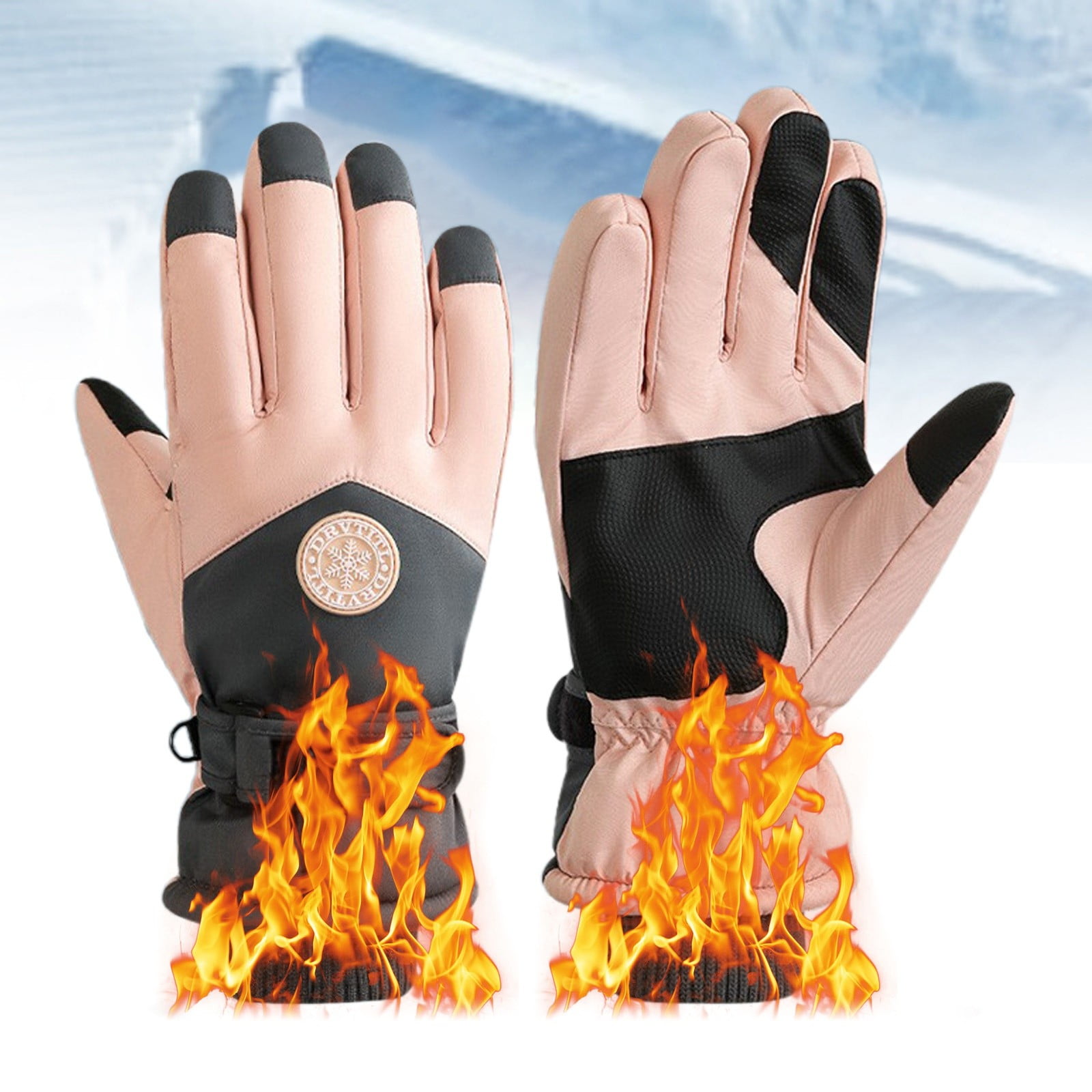 Rechargeable USB Heated Gloves for Men Women Electric Gloves with Touchscreen Heated Hand Warmer for Work Cycling Skiing Outdoor Activities