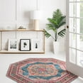 thumbnail image 4 of Unique Loom Baracoa Collection Area Rug - Regla (5' Octagon Turquoise/Ivory), 4 of 10