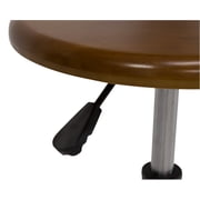 Studio Designs Wood and Metal Home or Art Studio Swivel and Height Adjustable Stool, Rustic Oak