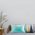 thumbnail image 6 of HANXIULIN Satin Pillowcase for Hair and Skin Silk Satin Pillowcase 2 Pack Queen Size Pillow Cases Set Of 2 Silky Pillow Cover With Envelope Closure (20X30 Turquoise) Home Decor, 6 of 6