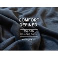thumbnail image 4 of Brooklyn Jax Solid Plush Fleece Twin Blanket, Charcoal Grey color, 4 of 7