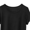 thumbnail image 5 of FNFYFH Womens Modal Soft Crewneck Short Sleeve T Shirts Summer Casual Basic Tops Tees, 5 of 6