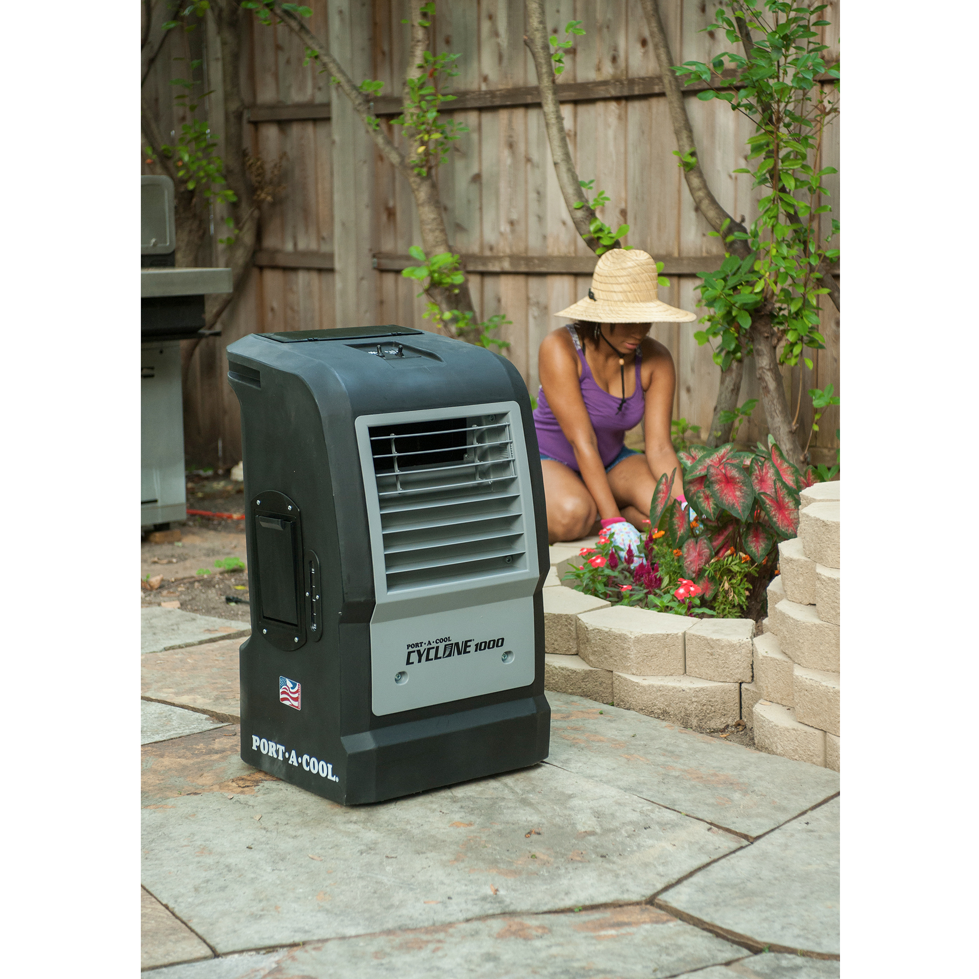 Port-A-Cool Cyclone 1000 Portable Evaporative Cooling Unit, Black - image 4 of 8