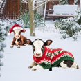 thumbnail image 3 of Christmas Chicken Outdoor Decorations, Christmas Yard Sign with Stakes, Cat Animal Garden Stakes Yard Art for Ground Yard Lawn Porch Sidewalk Xmas Winter Holiday Decorations, 3 of 7