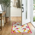 thumbnail image 2 of ODIKA 2'x3' Washable Accent Rug School Pencil Door Classroom Coquette Schoolgirl Teacher Preschool for Bedroom, Nursery, RV, Pet Friendly, Bedside Mat, 2 of 7