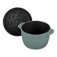 thumbnail image 2 of STAUB La Cocotte 1.75 L Cast Iron Round Rice Cocotte, Eucalyptus, 2 of 5