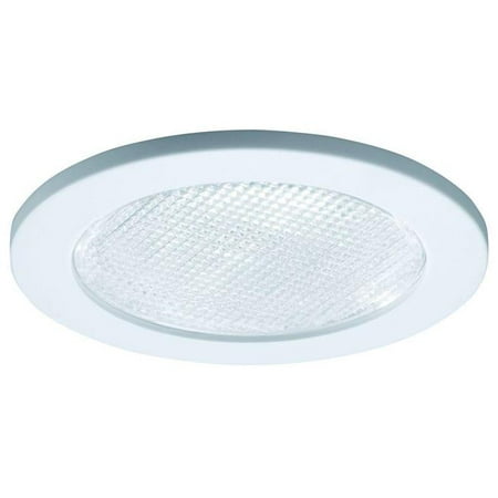 - RE-4055WH 4 in. Recessed Lighting Shower Trim with Prismatic Glass Lens - White