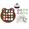 thumbnail image 4 of Juego de mesa para aprender colores, juego de batalla interactivo, juego de rompecabezas de combinación de formas con campana, 4 of 9