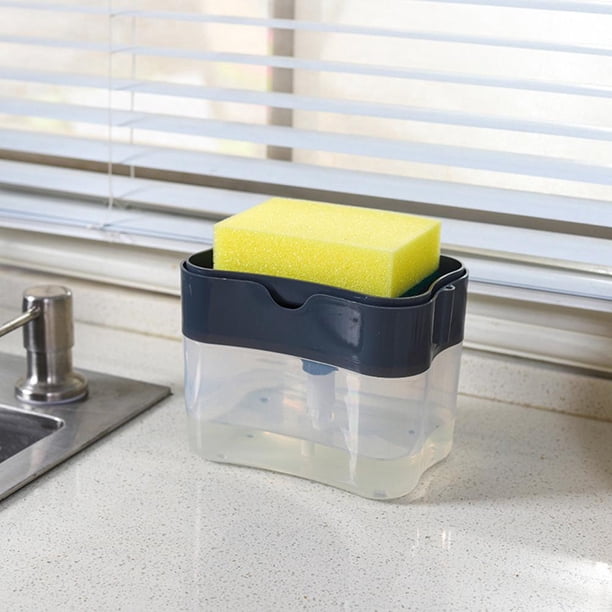 Dispensador de jabón automático, bomba de jabón líquido para baño de cocina (C gris oscuro)